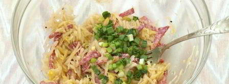 гренки к пиву с колбасой. Шаг 3