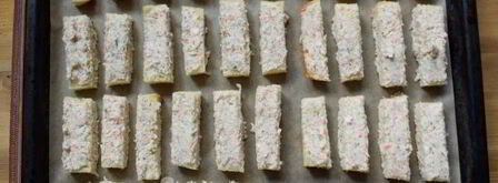 гренки с крабово-креветочной пастой. Шаг 11