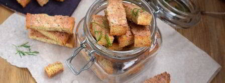 гренки с крабово-креветочной пастой. Шаг 14