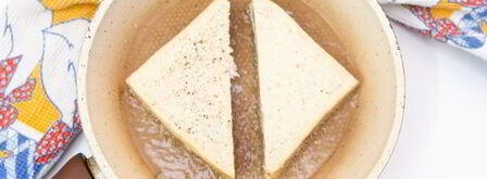 гренки с шоколадно-ореховой пастой. Шаг 8