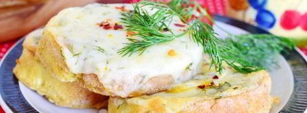 гренки с сыром и чесноком в духовке. Шаг 13