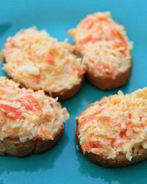 Гренки с сыром и морковью