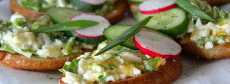 гренки с яичным салатом. Шаг 7