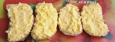 гренки сахарные, сырные и запеченные с яблоками. Шаг 7