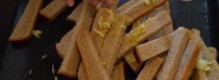 гренки в духовке к пиву. Шаг 5