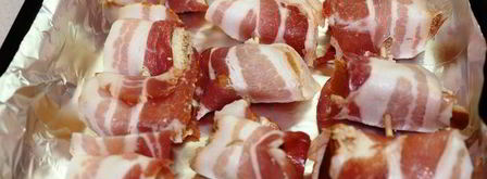 хрустящие гренки в ароматном беконе с глазуньей. Шаг 3