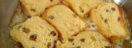 сладкие гренки с томлеными персиками. Шаг 7