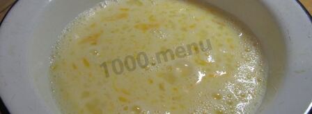 сладкие гренки с яйцом и молоком. Шаг 7