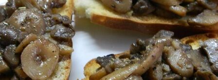 сырные гренки с грибами. Шаг 6