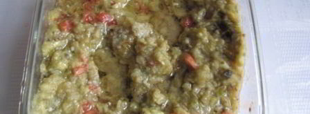 баклажанная икра со свежими помидорами и чесноком. Шаг 12