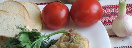 баклажанная икра со свежими помидорами и чесноком. Шаг 14