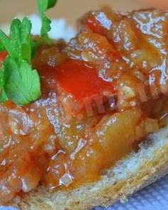 Икра из баклажанов с яблоками