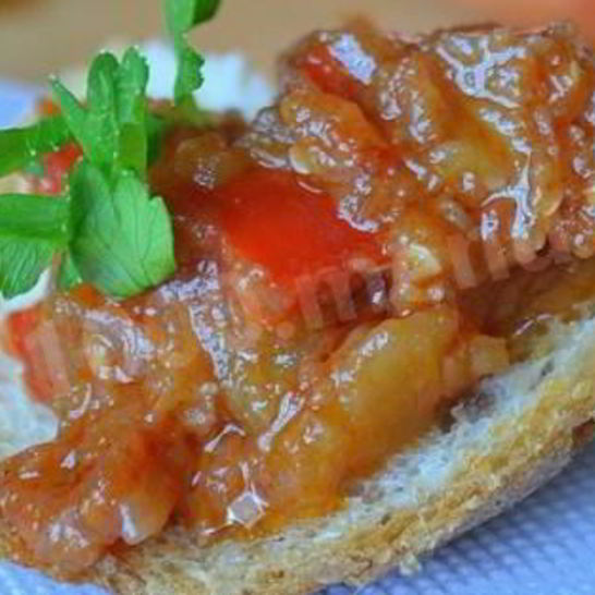 Рецепт икры из баклажанов с яблоками
