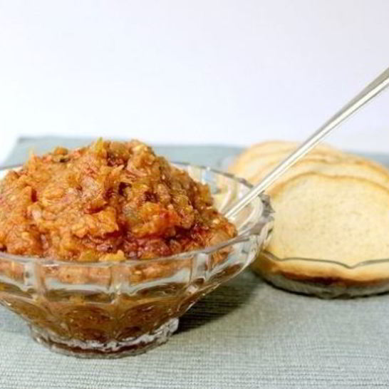 Рецепт икры из печеных баклажанов