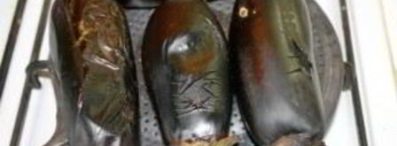 икра из печеных баклажанов. Шаг 3