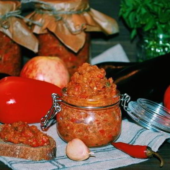 Рецепт икры из запеченных яблок и овощей