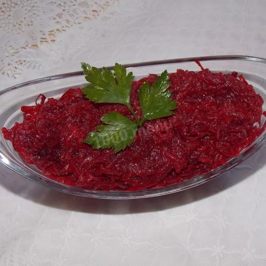 Рецепт икры из жареной свеклы с луком