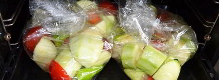 кабачковая икра в рукаве для запекания. Шаг 9