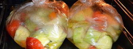 кабачковая икра в рукаве для запекания. Шаг 10