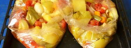 кабачковая икра в рукаве для запекания. Шаг 11