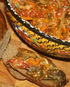 Овощная икра в мультиварке