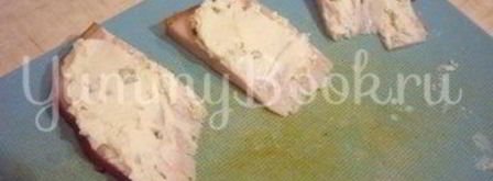 изящные канапе с грушей, ветчиной и сыром. Шаг 14