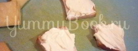 изящные канапе с грушей, ветчиной и сыром. Шаг 6