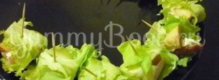 изящные канапе с грушей, ветчиной и сыром. Шаг 10