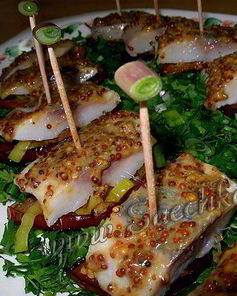 Канапе из селедки с яблоками