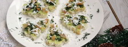 канапе новогодние елочки. Шаг 6