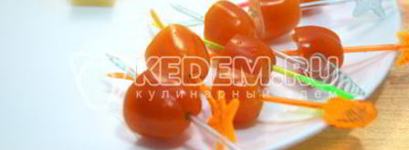 канапе рождественский венок. Шаг 3