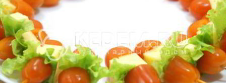 канапе рождественский венок. Шаг 5