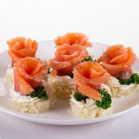 Рецепт канапе розочки