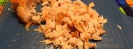 канапе с ананасами, курицей и апельсинами. Шаг 7