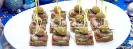 канапе с бужениной. Шаг 6