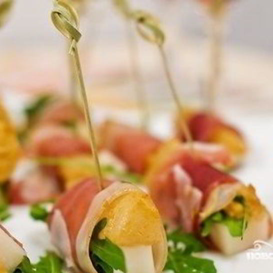 Рецепт канапе с хамоном