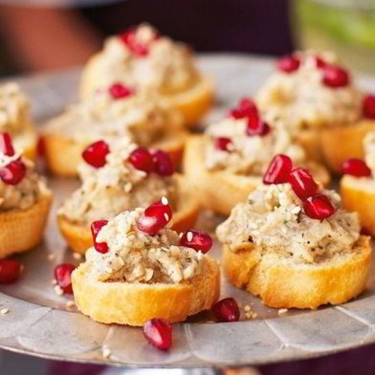 Рецепт канапе с паштетом