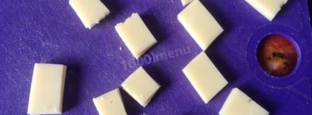 канапе с виноградом, киви, апельсином и сыром. Шаг 5