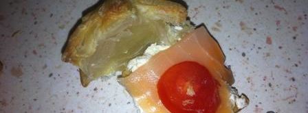 канапе звезды с лососем. Шаг 6