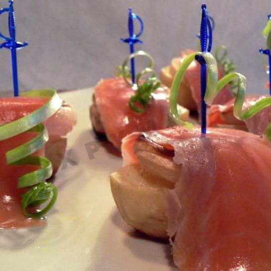 Рецепт картофельных канапе с рыбой