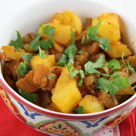 Карри из баклажанов и картофеля