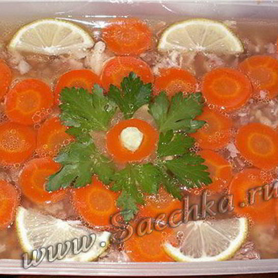 Рецепт холодца из ножек