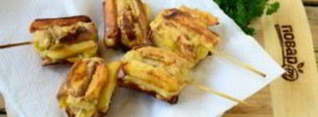 хот дог из картошки фри. Шаг 7