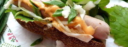 хот-дог с капустным салатом. Шаг 7