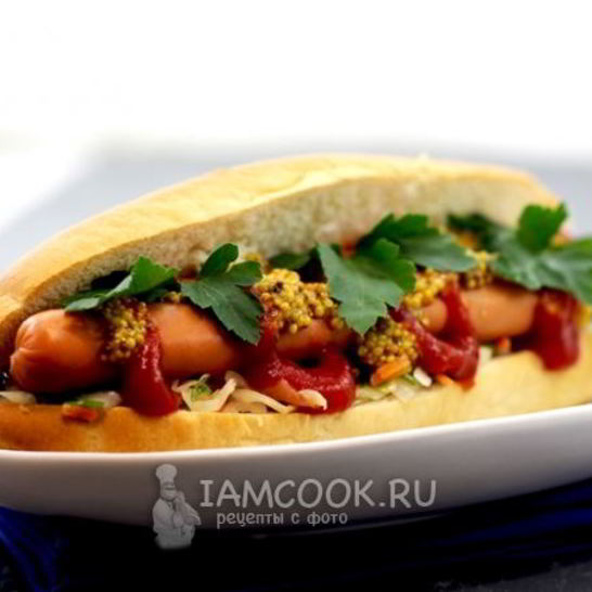 Рецепт хот-дога с квашеной капустой