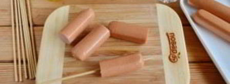 хот-дог торнадо. Шаг 3