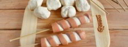 хот-дог торнадо. Шаг 7