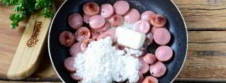 хот-дог в луковых колечках. Шаг 4