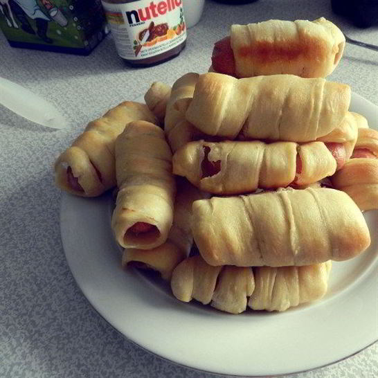 Рецепт хот-догов в спиральках из теста