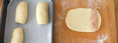 новогодний хот-дог с фаршем. Шаг 17